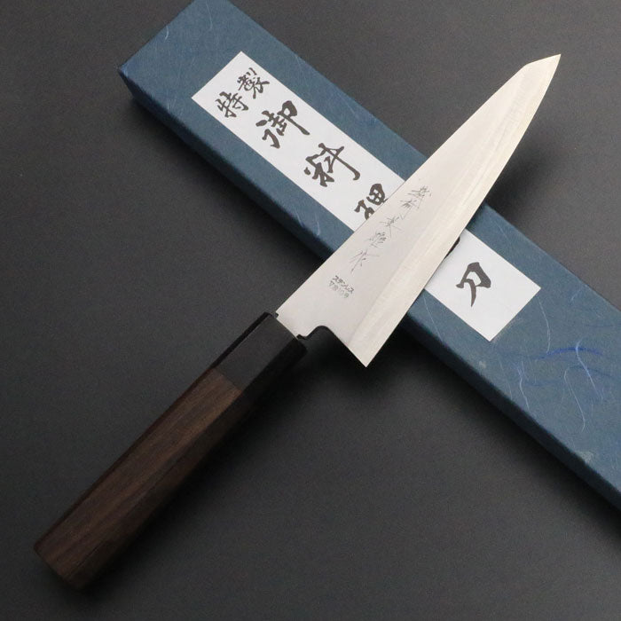 北岡英雄 VG10 骨スキ 包丁 150mm 紫檀八角柄 – HAGAKURE