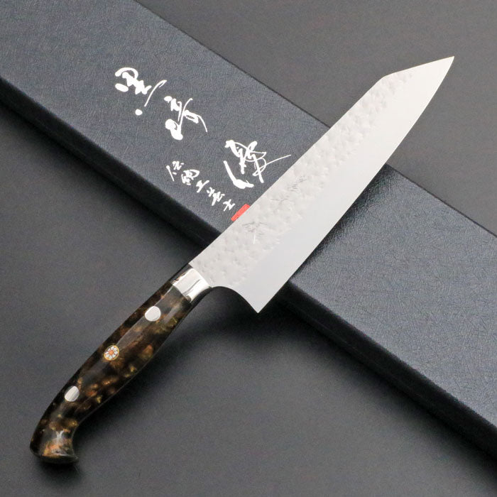 黒崎優 「閃光」小文化 150mm ブラウン＆ブラック アクリルハンドル
