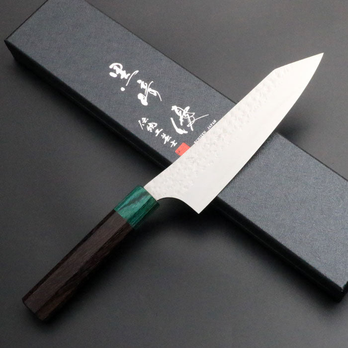 黒崎優 「閃光・鋭」文化 包丁 170mm 紫檀柄緑桂 – HAGAKURE