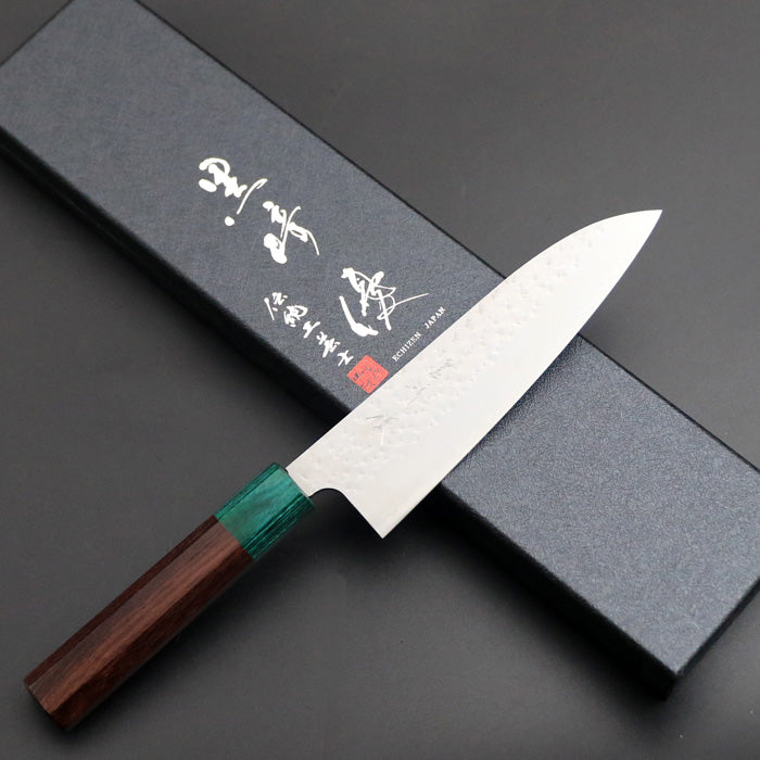 黒崎優　「閃光」三徳 包丁 170mm 紫檀柄赤桂 黒崎優 「閃光」 小三徳 包丁 150mm 紫檀八角柄×緑口輪 DON'T YOU KNOW