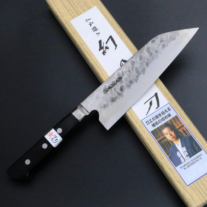 【藤原照康】作　包丁＃Ｄ32 幻の名刀 牛刀 洋包丁 300mm ステンレス 白一鋼 指切りあり ツバ