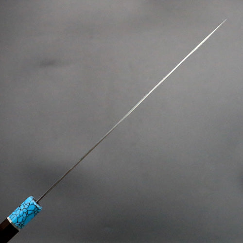 黒崎優 「閃光・鋭」牛刀包丁 270mm 紫檀柄ターコイズ桂 – HAGAKURE