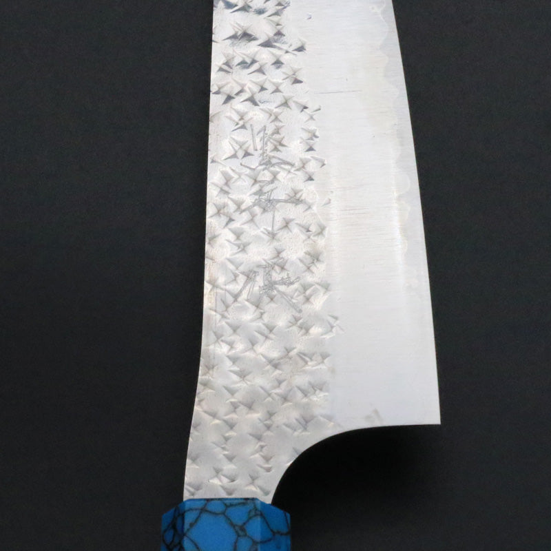 黒崎優 「閃光」文化 包丁 170mm 紫檀柄ターコイズ桂 – HAGAKURE