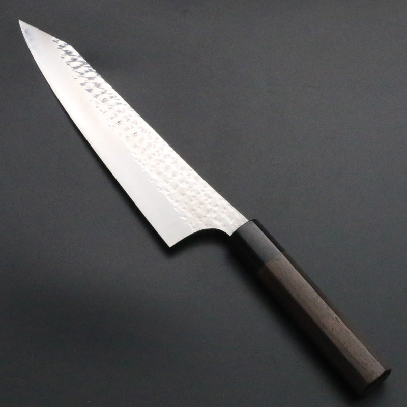 黒崎優 「閃光」牛刀 包丁 210mm 紫檀八角柄黒桂 – HAGAKURE