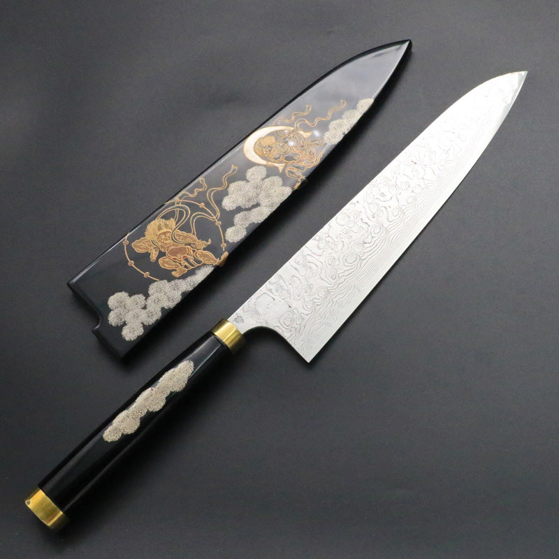 佐治武士　レインボー　ダマスカスvg10 牛刀　210 佐治武士 レインボー ダマスカスvg10 牛刀 210 - メルカリ