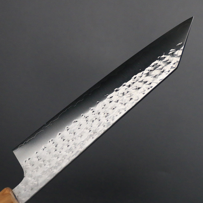黒崎優 「閃光」文化 包丁 165mm オリーブ×ターコイズリング柄 – HAGAKURE